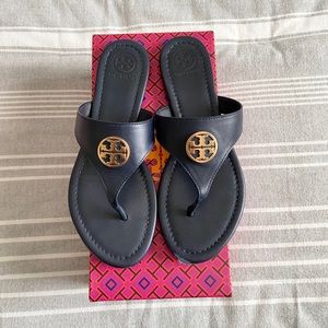 Navy Tory Burch Sandals